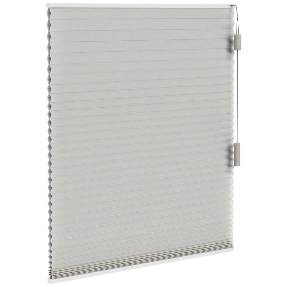 Fenstr Plisségordijn Chicago Dubbel 25mm Lichtdoorlatend - Linnen (25510) - Afbeelding 4