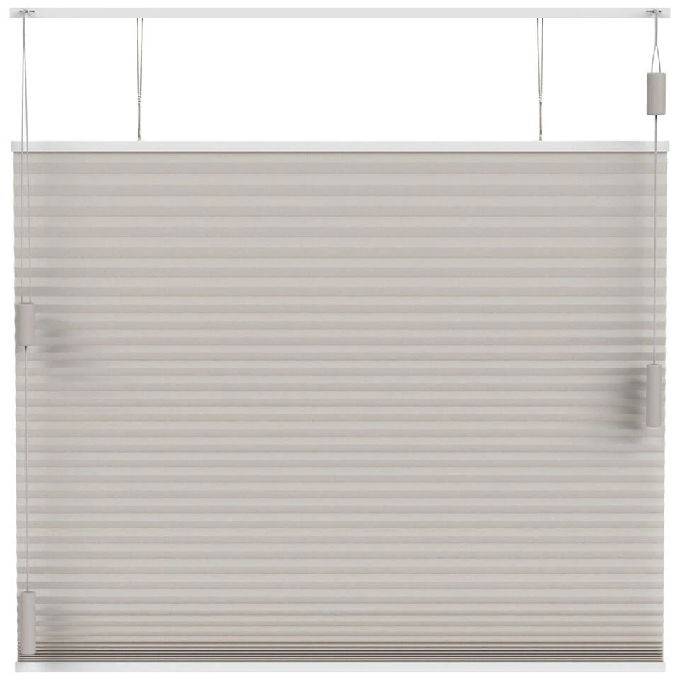 Fenstr Plisségordijn Boston Dubbel 25mm Lichtdoorlatend - Linnen (25511) - Afbeelding 2