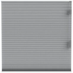 Fenstr Plisségordijn Toronto Dubbel 25mm Lichtdoorlatend - Donkergrijs (20514)