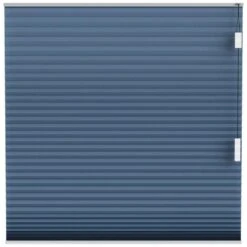 Fenstr Plisségordijn Montreal Dubbel 25mm Lichtdoorlatend - Donkerblauw (35507)