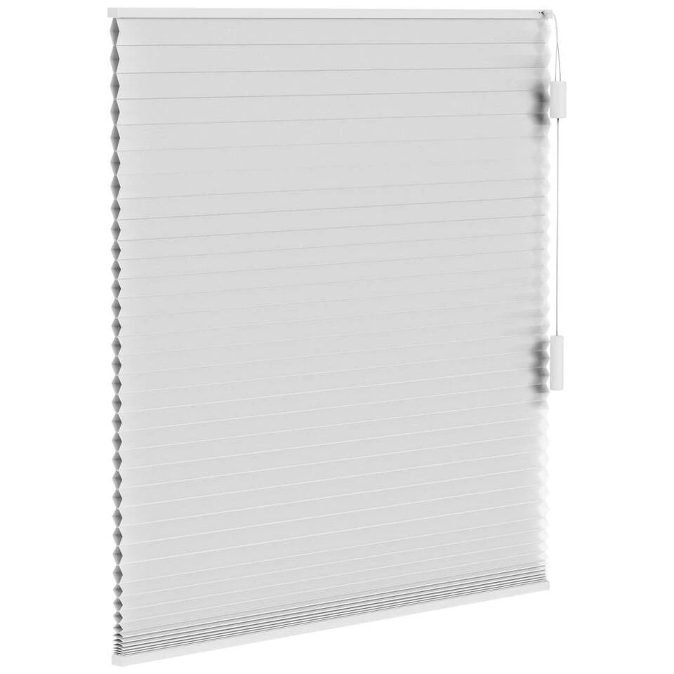 Plisségordijn Dubbel 25mm Verduisterend - Wit (10327) - Afbeelding 4