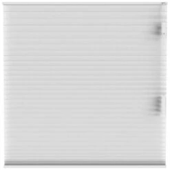Plisségordijn Dubbel 25mm Verduisterend - Wit (10327)