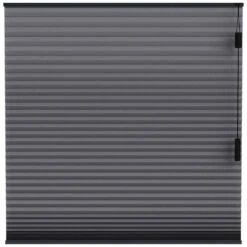 Fenstr Plisségordijn Montreal Dubbel 25mm Verduisterend - Antraciet (20714)