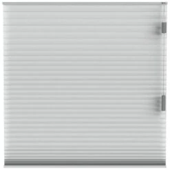 Fenstr Plisségordijn Montreal Dubbel 25mm Verduisterend - Lichtgrijs (20032)