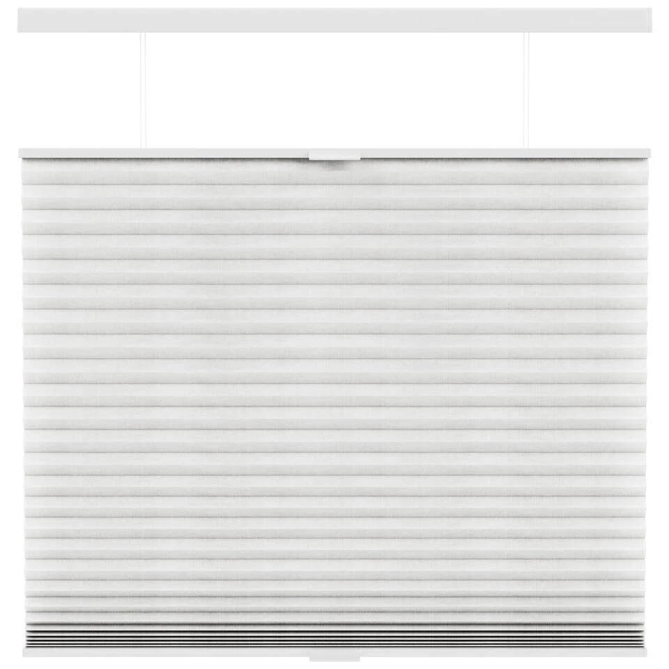 Fenstr Plisségordijn Sidney Dubbel 45mm Transparant - Off-white (10718) - Afbeelding 2