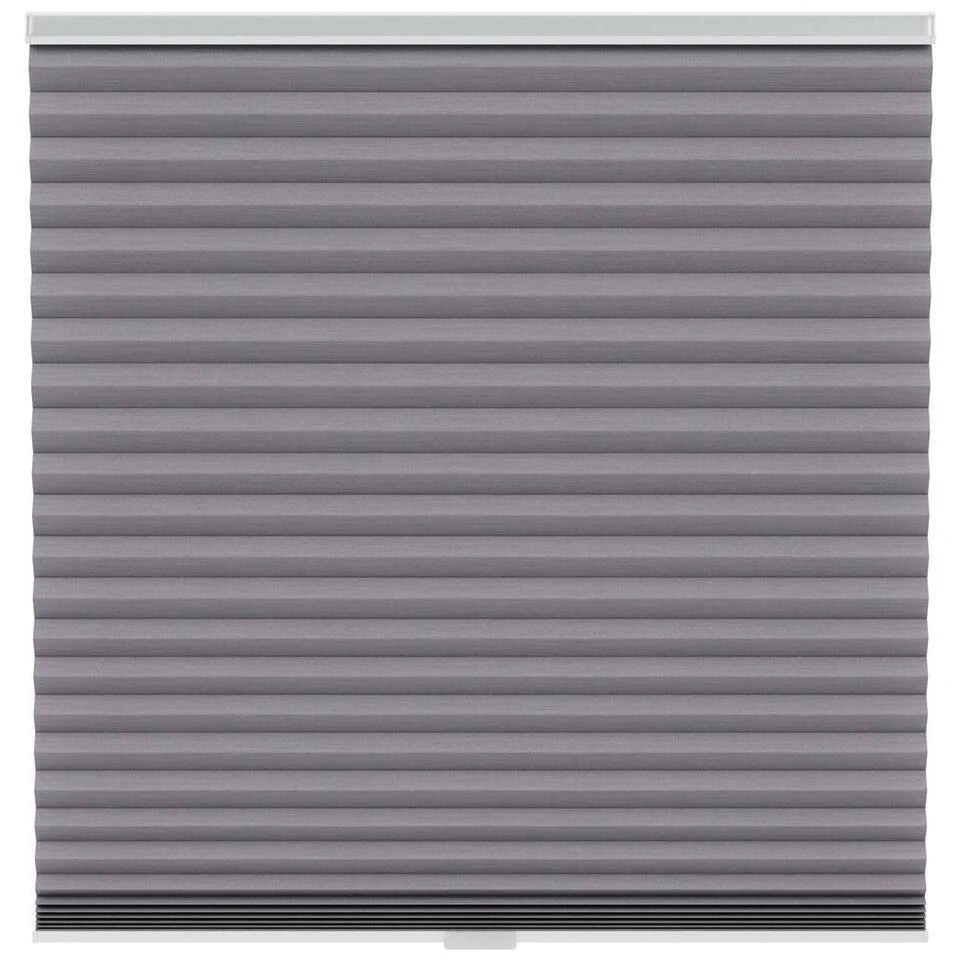 Fenstr Plisségordijn Chicago Dubbel 45mm Lichtdoorlatend - Grijs (20232)
