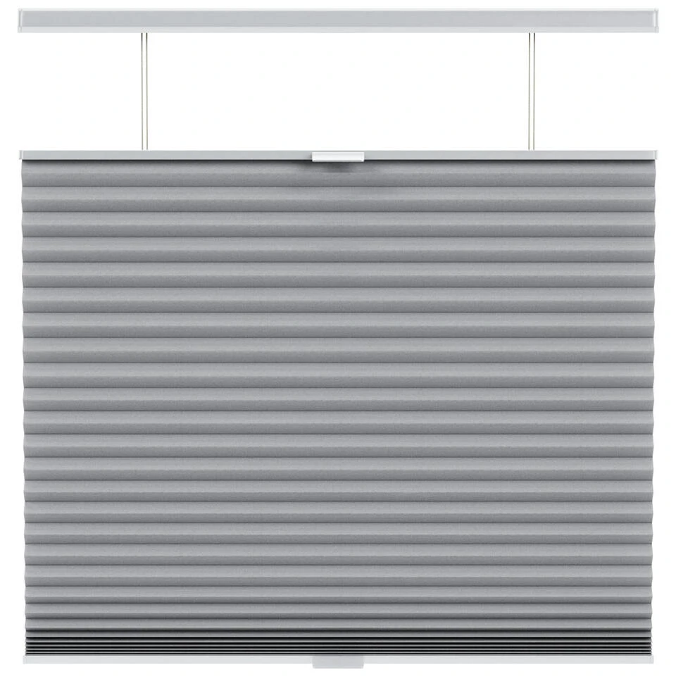 Fenstr Plisségordijn Singapore Dubbel 45mm Lichtdoorlatend - Donkergrijs (20515) - Afbeelding 2