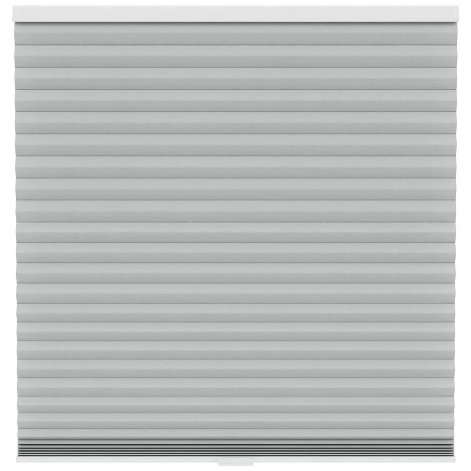 Fenstr Plisségordijn Chicago Dubbel 45mm Verduisterend - Lichtgrijs (20035)