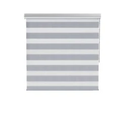 Fenstr Duo Rolgordijn Bazel Lichtdoorlatend - Grijs (20218)