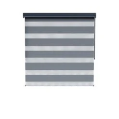 Fenstr Duo Rolgordijn Birmingham Lichtdoorlatend - Antraciet (20708)