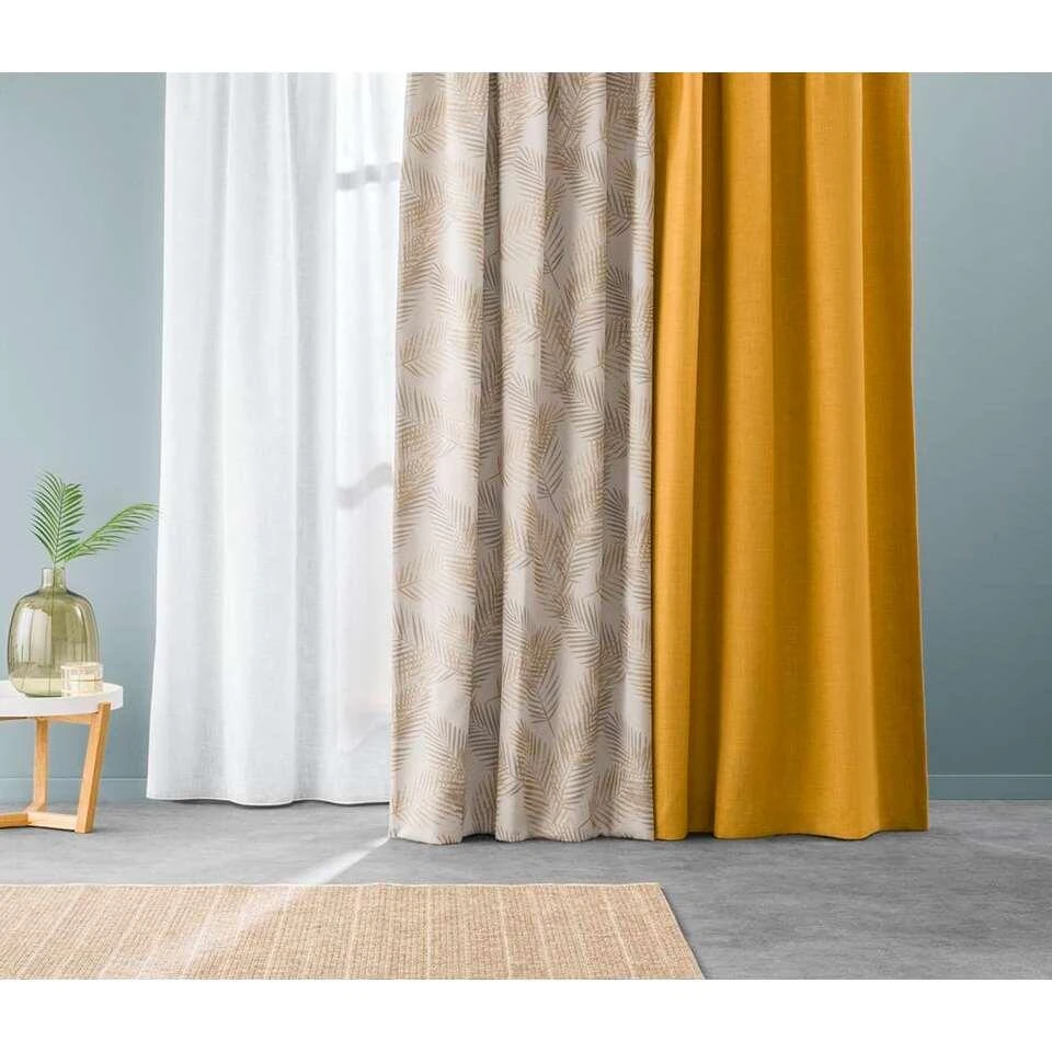 Gordijnstof Jula - Zand - Afbeelding 2