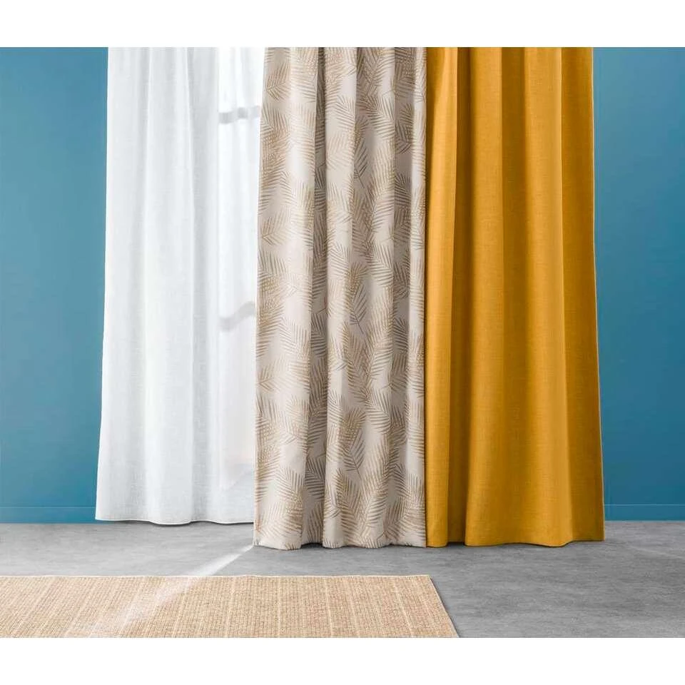 Gordijnstof Jula - Zand - Afbeelding 3