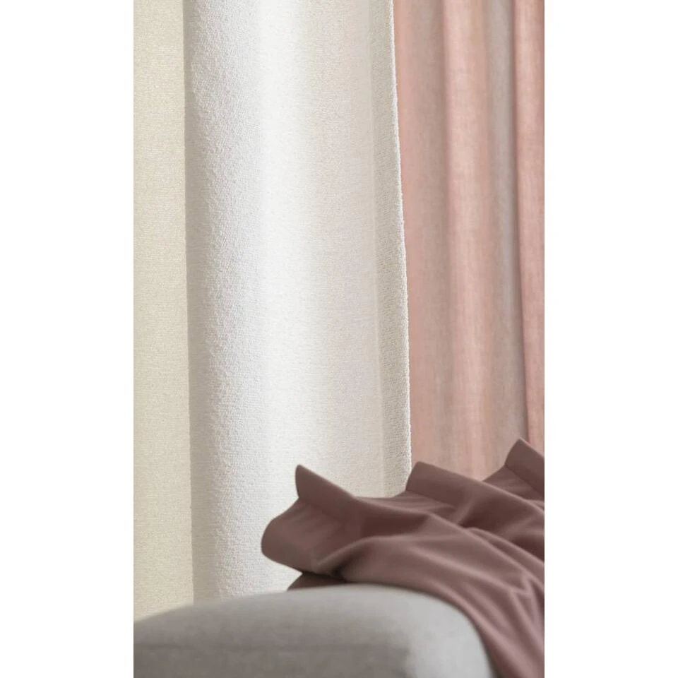 Gordijnstof Coco - Donkerroze - Afbeelding 3