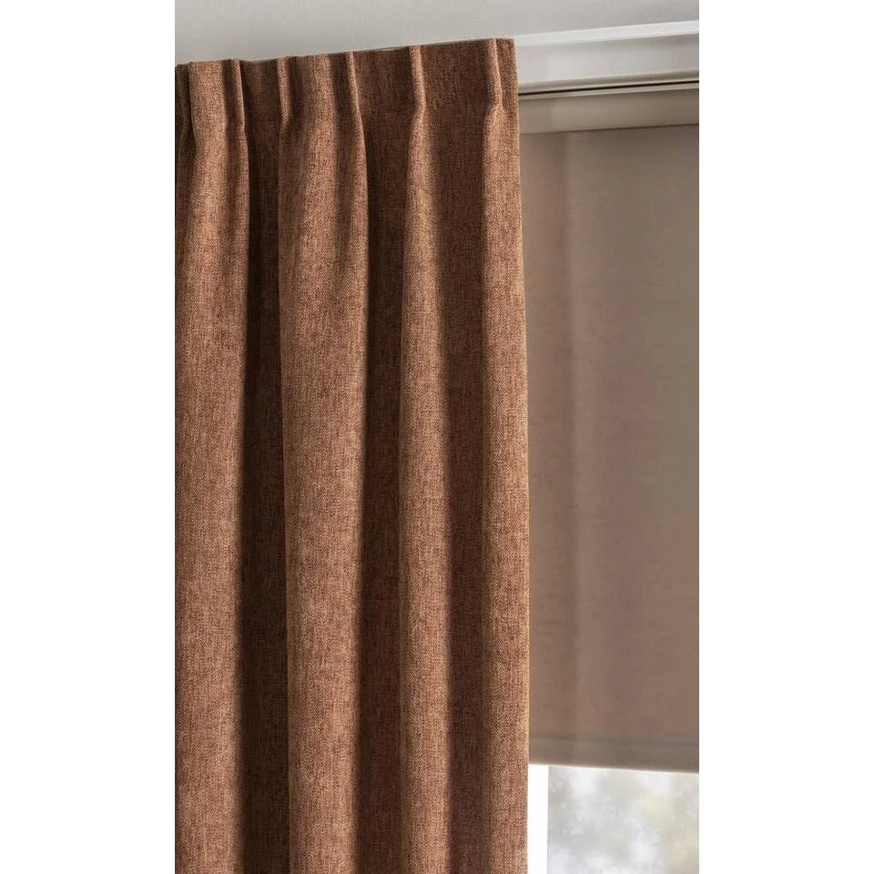 Gordijnstof Steve - Caramelkleur - Afbeelding 4