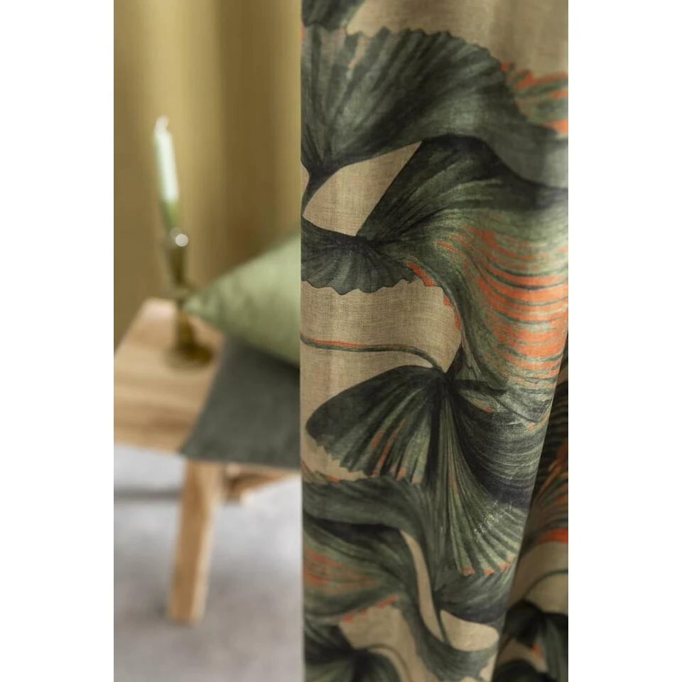 Gordijnstof Ninthe - Koper/groen - Afbeelding 3