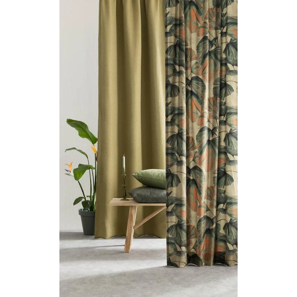 Gordijnstof Floris - Groen - Afbeelding 4